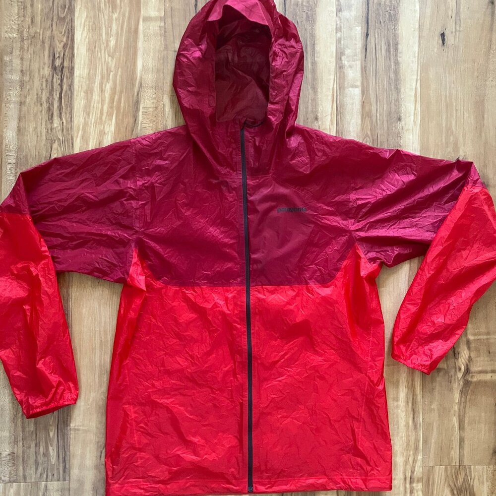 Patagonia Alpine Houdini Wind Breaker + Rain Jacket - Men’s Large / Red